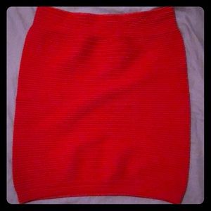 Red Mini Skirt
